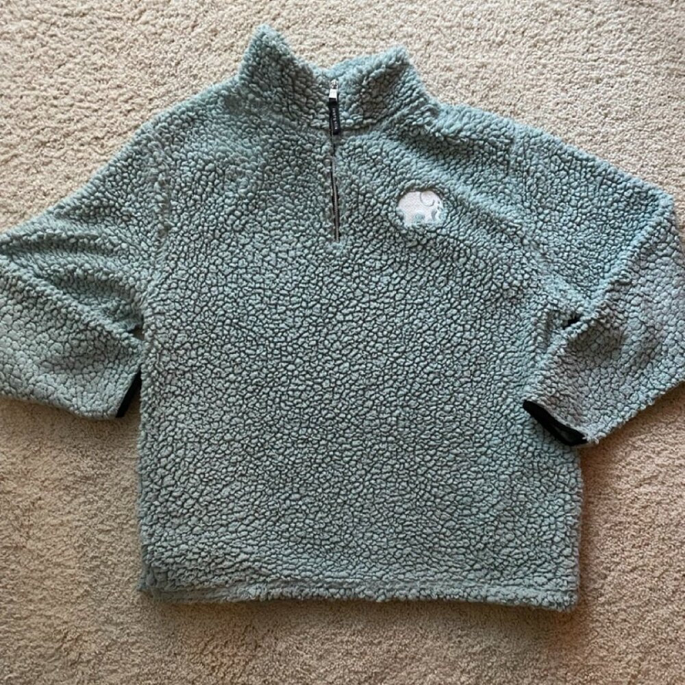 Ivory Ella Sage Green Sherpa